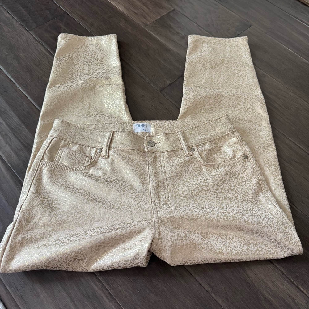 Time and Tru Gold Skinny Jeans